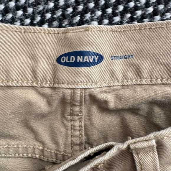 Old Navy Khaki Straight-Leg Pants - Picture 2 of 3